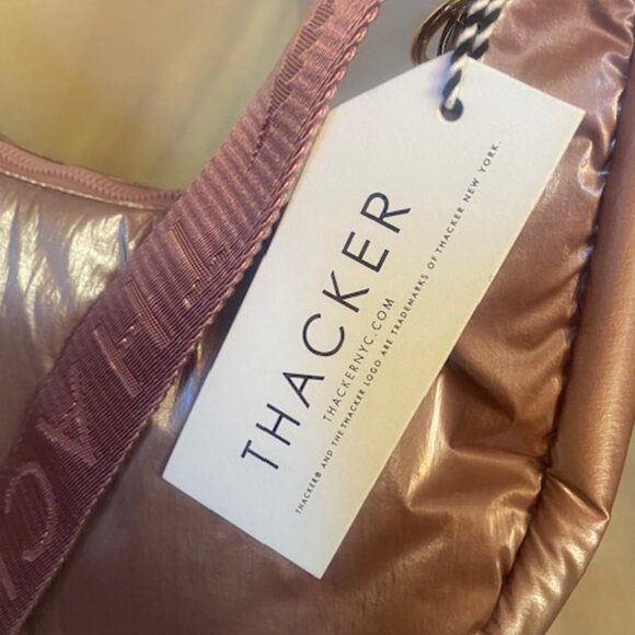 Thacker Zoe Hobo women's shoulder bag/purse, color rosewood/pink (NEW) - Picture 6 of 6